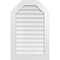 Ekena Millwork Octagonal Top Surface Mount PVC Gable Vent w/ 3-1/2"W x 1"P Standard Frame, 26"W x 40"H GVPOT26X4001SN - alternate 1